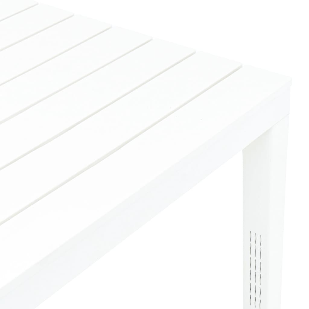 Gartentisch Weiss 78 x 78 x 72 cm Kunststoff
